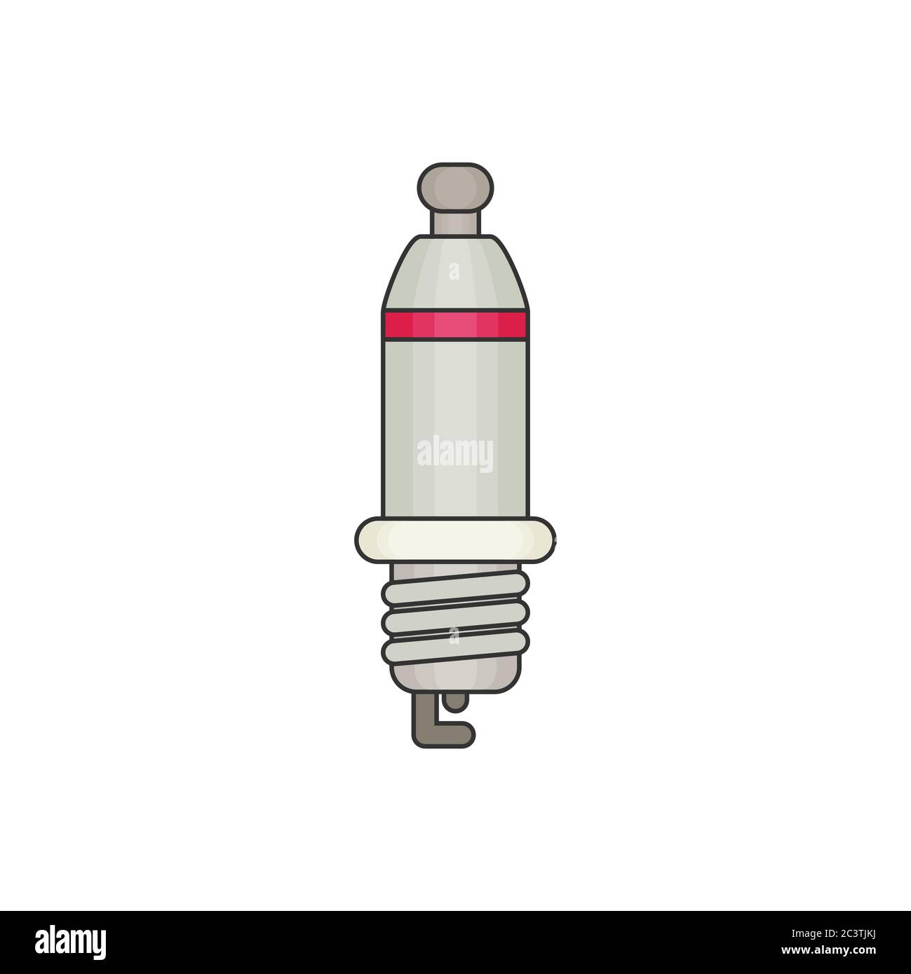 spark plug flat vector Stock Vector Image & Art Alamy