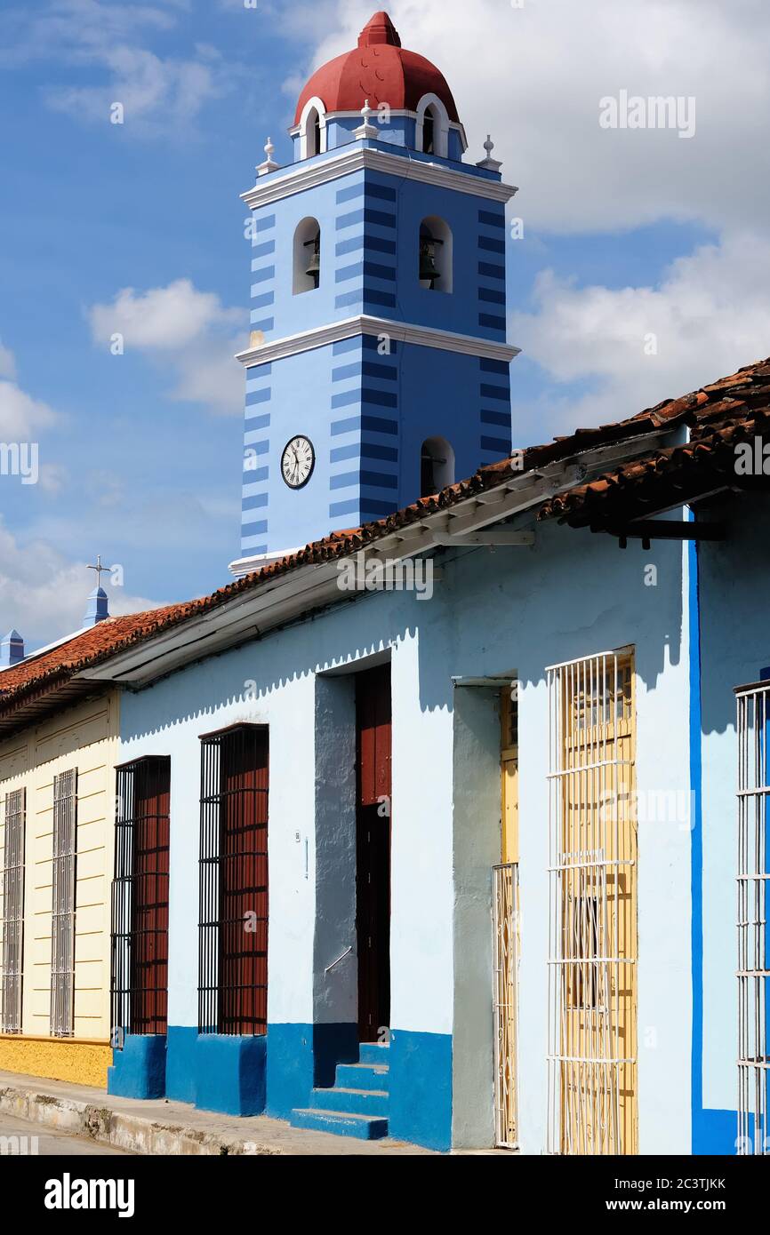 Church in Sancti Spiritus, Cuba Stock Photo