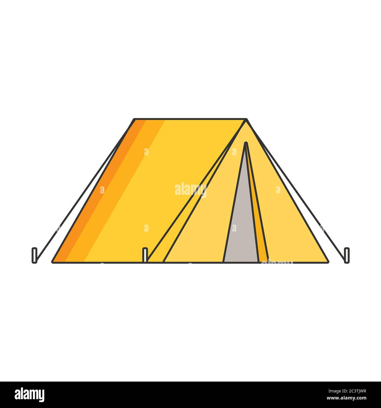 Tourist tent flat vector Stock Vector Image & Art - Alamy
