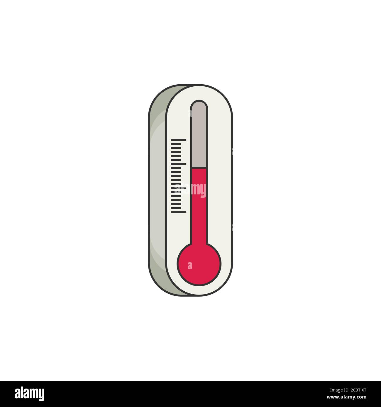 Thermometer flat vector Stock Vector Image & Art Alamy