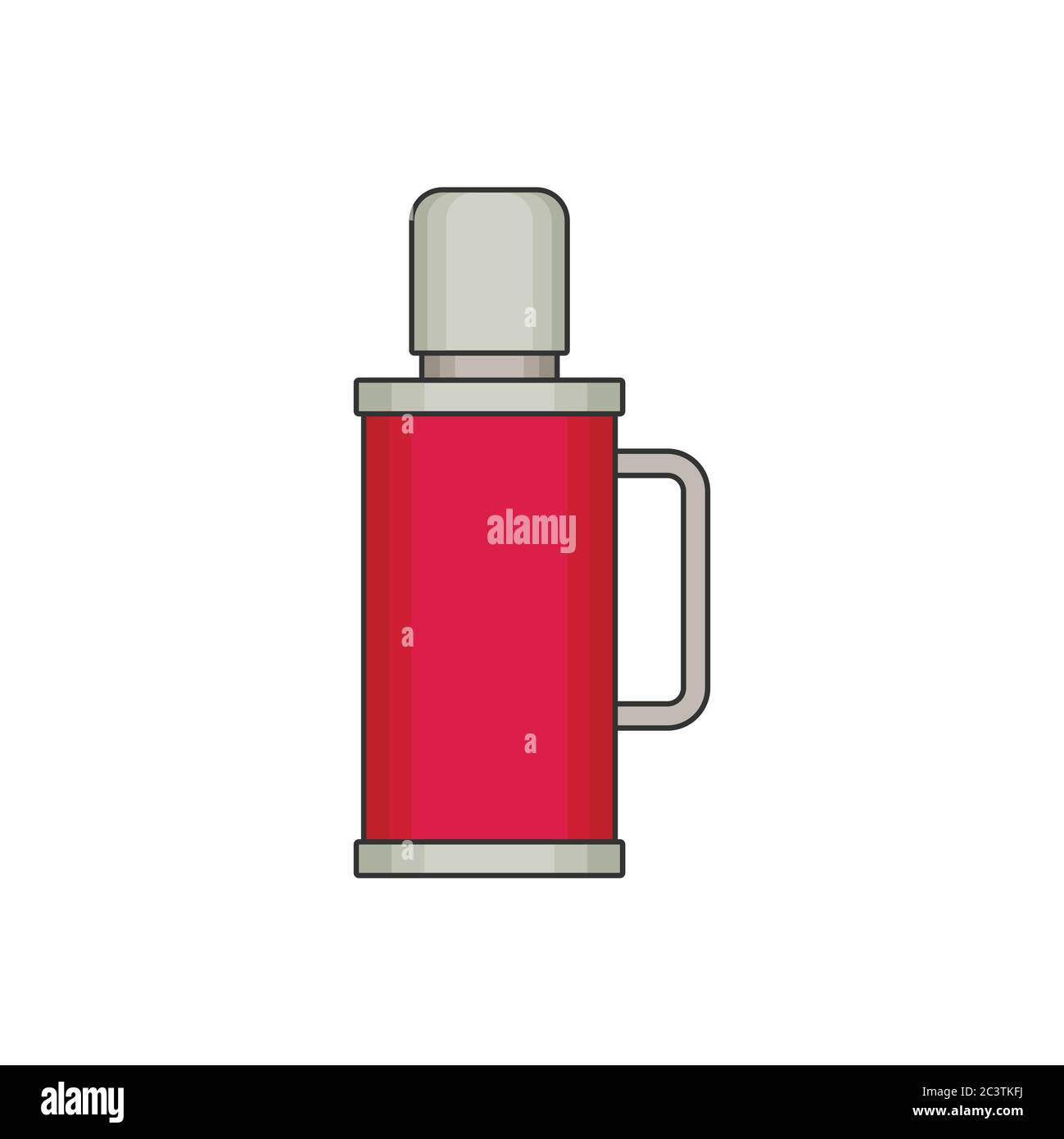 thermos flat vector Stock Vector