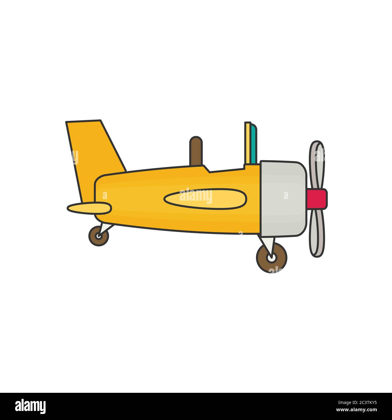 Airplane flat vector Stock Vector Image & Art - Alamy