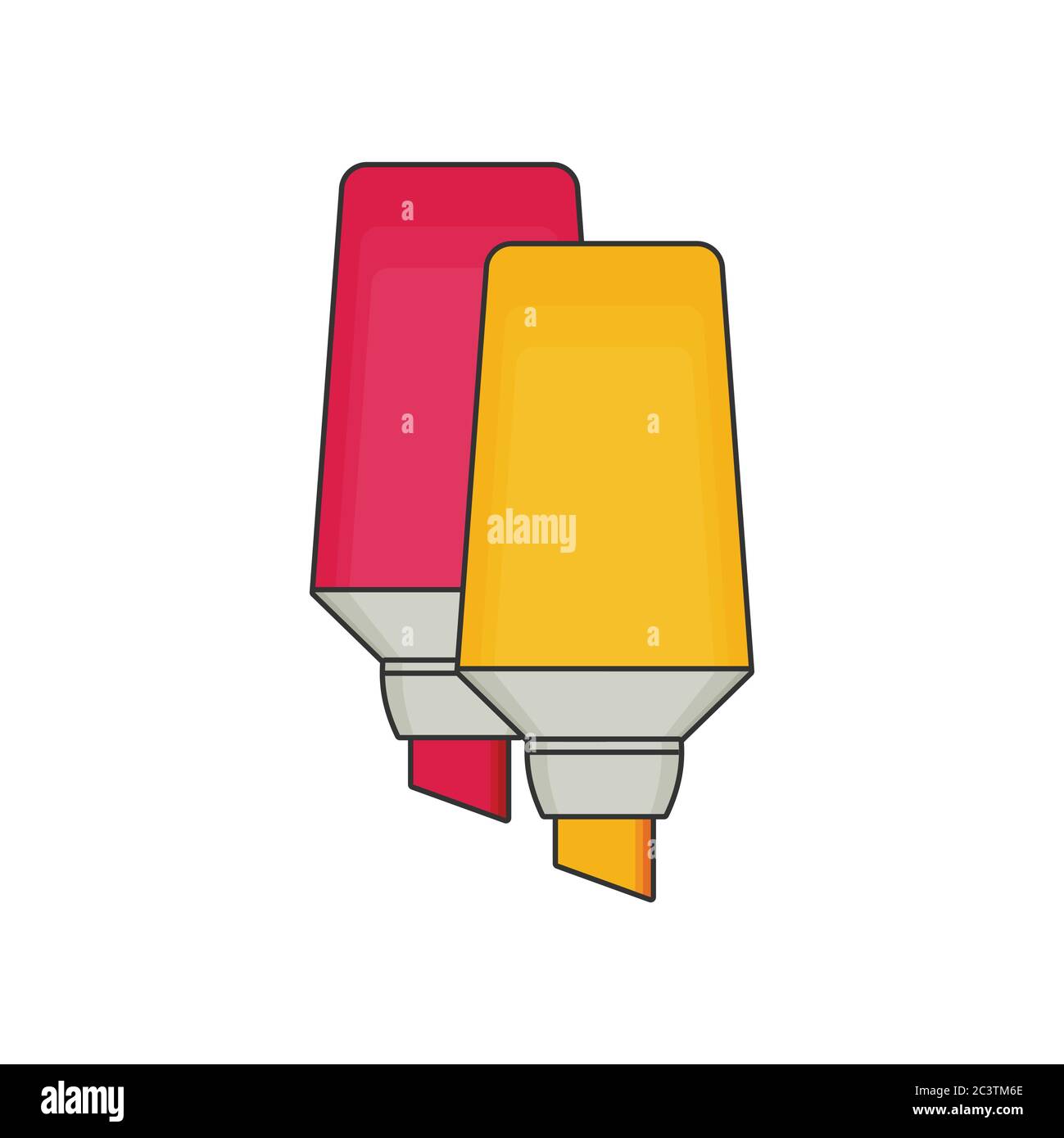 Markers pen icon. Flat style vector illustration Stock Vector