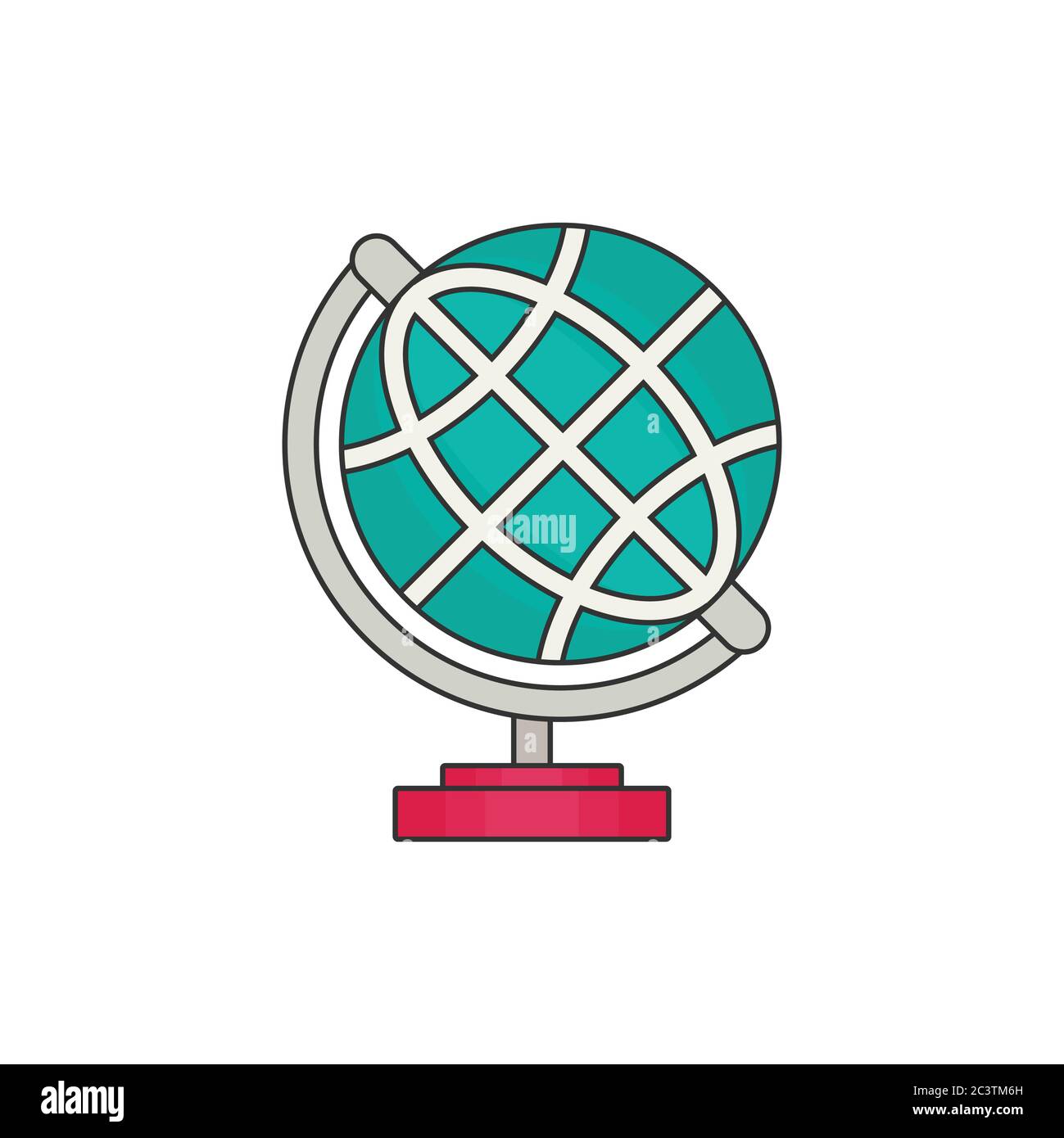 Globe flat vector Stock Vector Image & Art - Alamy