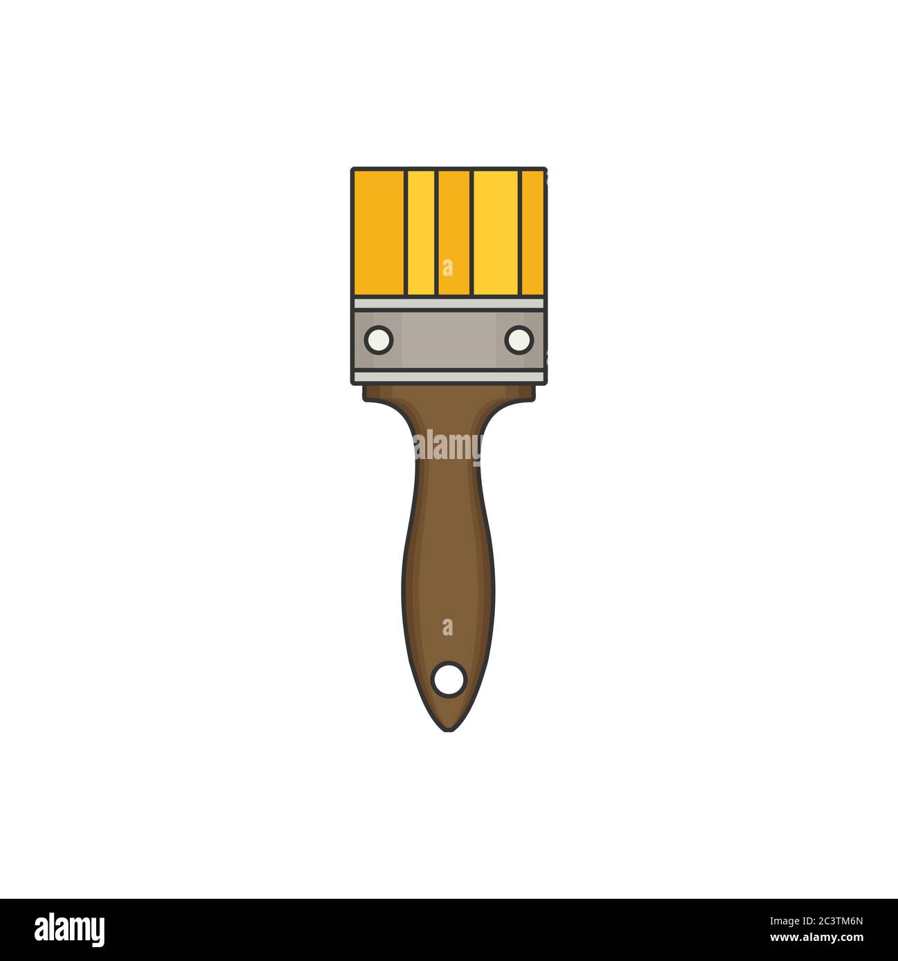 Brush flat vector Stock Vector Image & Art - Alamy