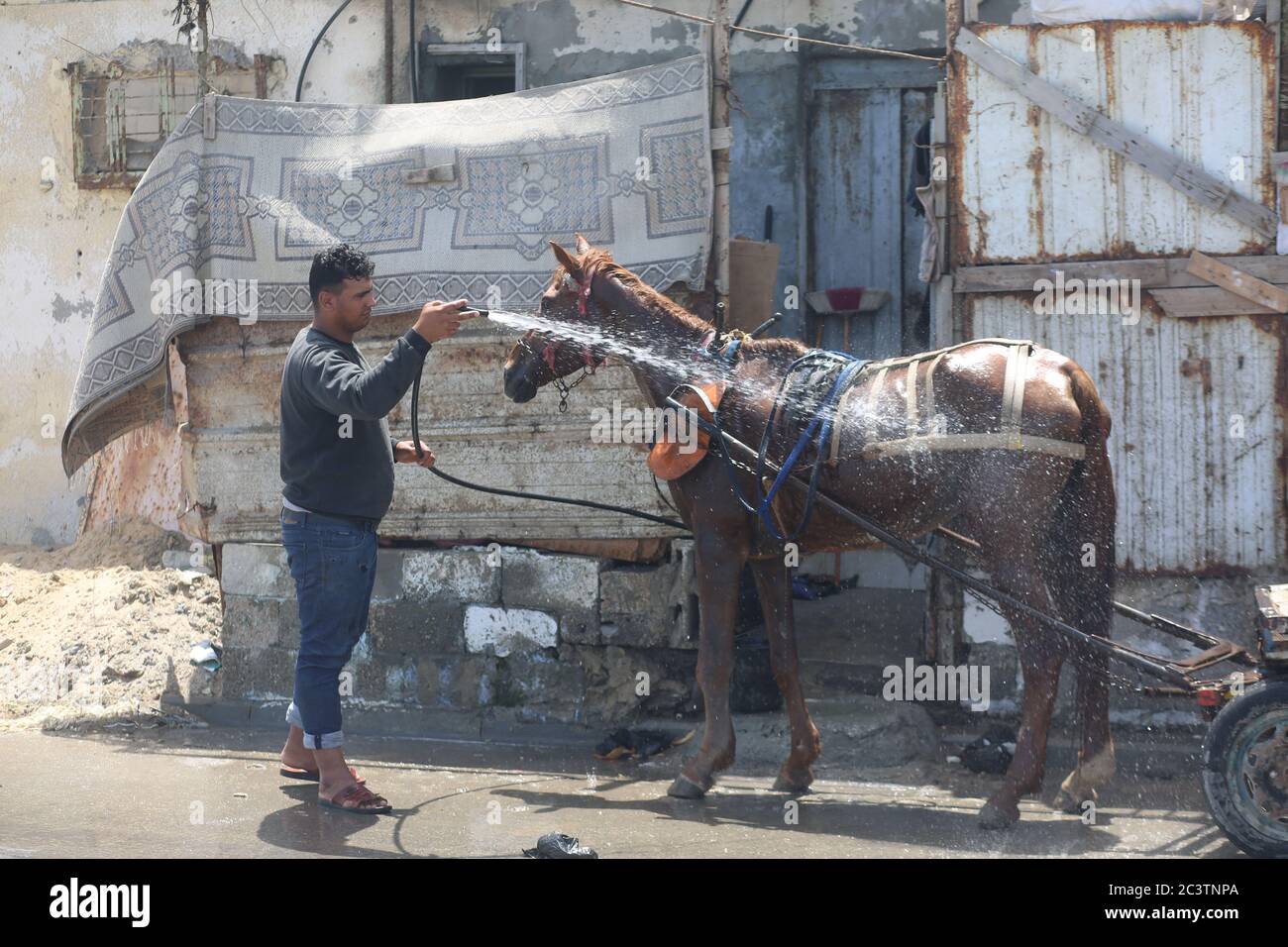 Gaza City, The Gaza Strip, Palestine. 22nd June, 2020. A Palestinian