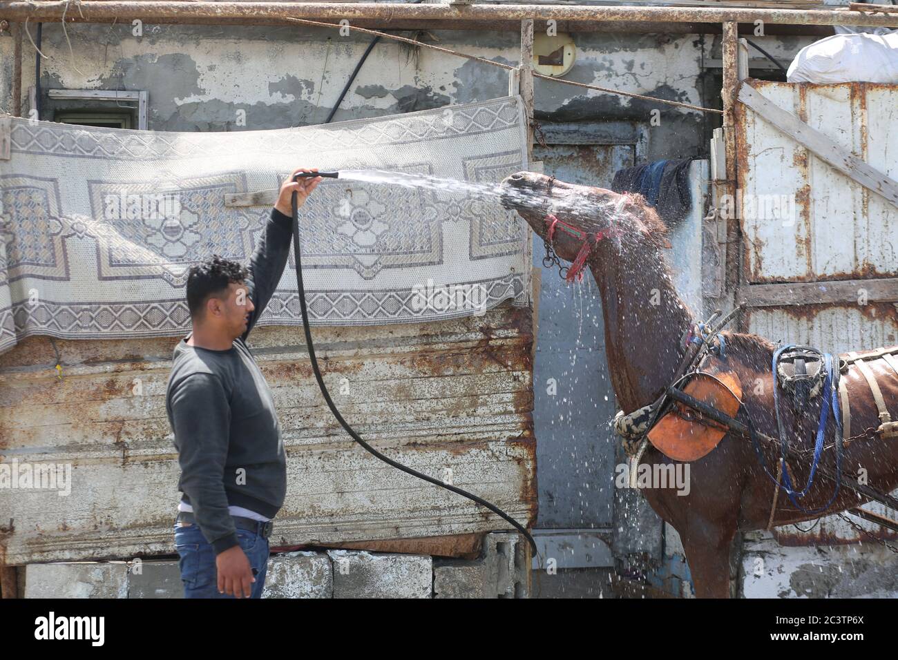 Gaza City, The Gaza Strip, Palestine. 22nd June, 2020. A Palestinian