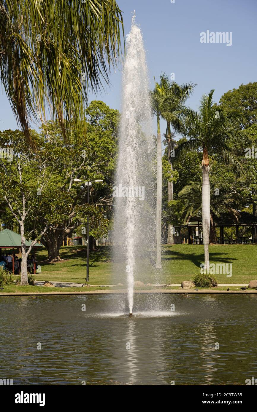 water fountain at Centenary park, Caboolture, Queensland, Australia
