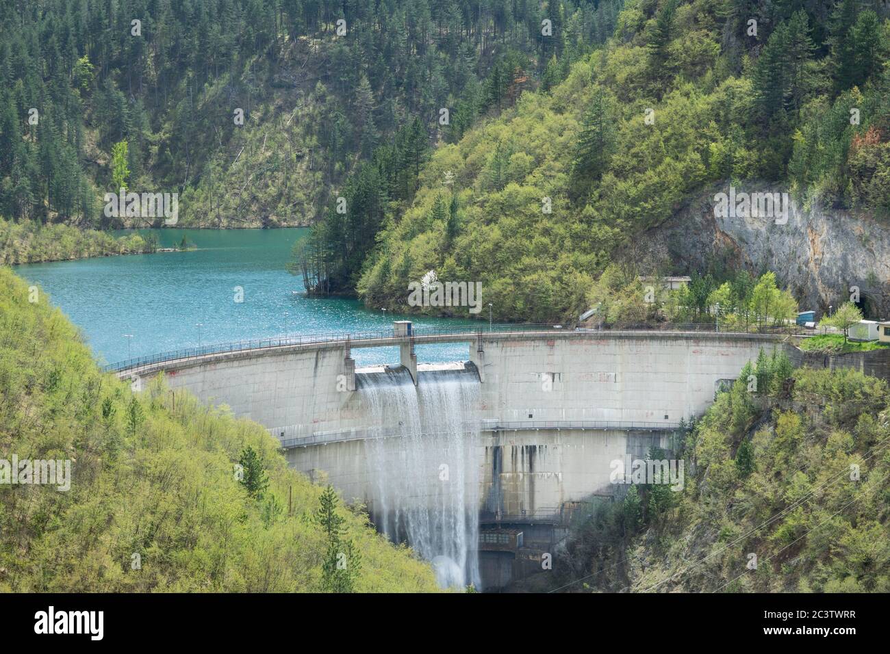 Water barrier dam in Montenegro Stock Photo - Alamy