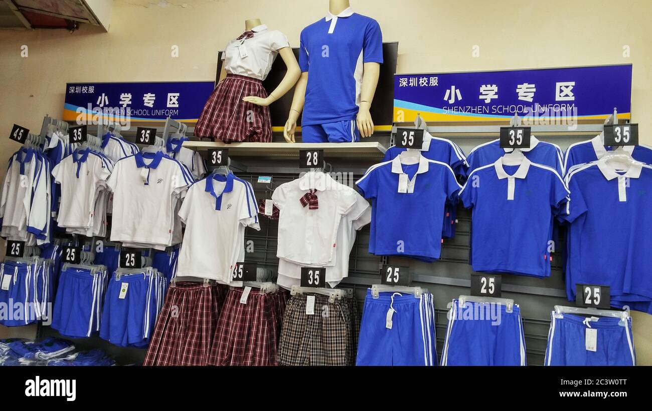 School uniforms for primary and middle school students are on sale in