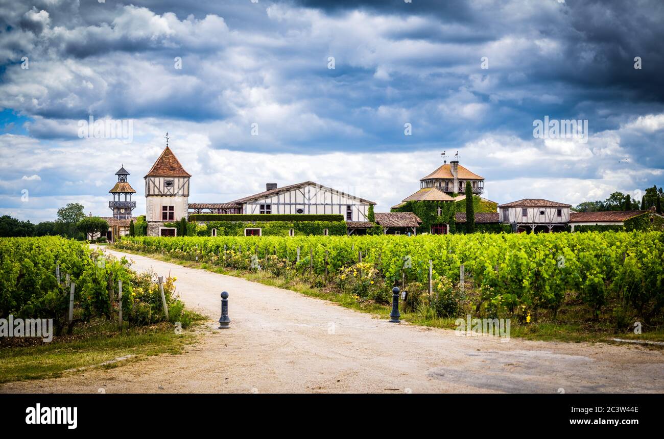 Martillac (south-western France): the Chateau Smith Haut Lafitte, wine-growing property located in Pessac-Leognan Stock Photo