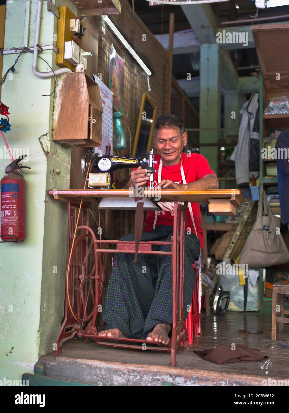 Burmese sewing hires stock photography and images Alamy