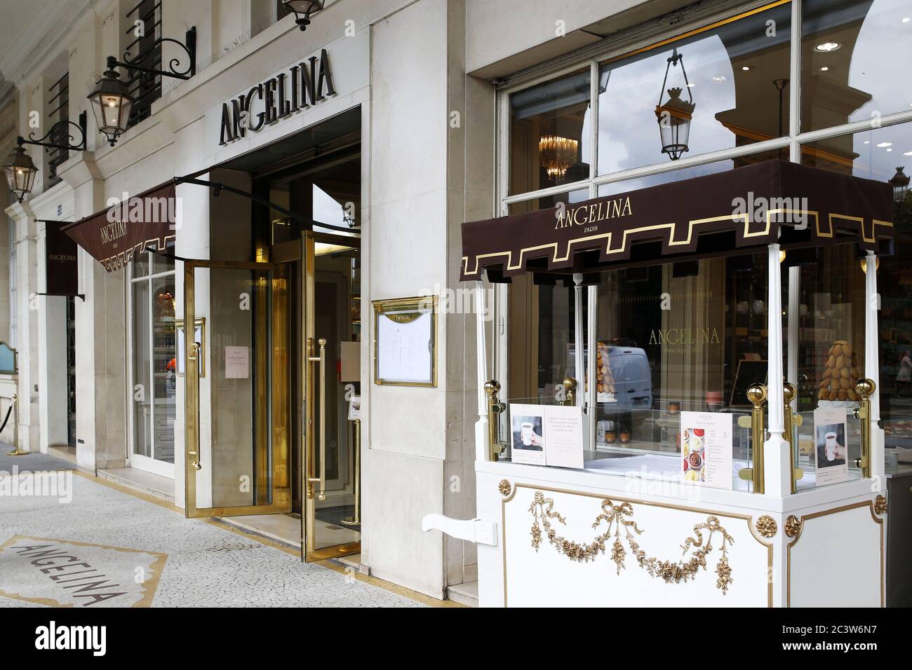 Angelina Tea Room Rue de Rivoli Paris France Stock Photo Alamy