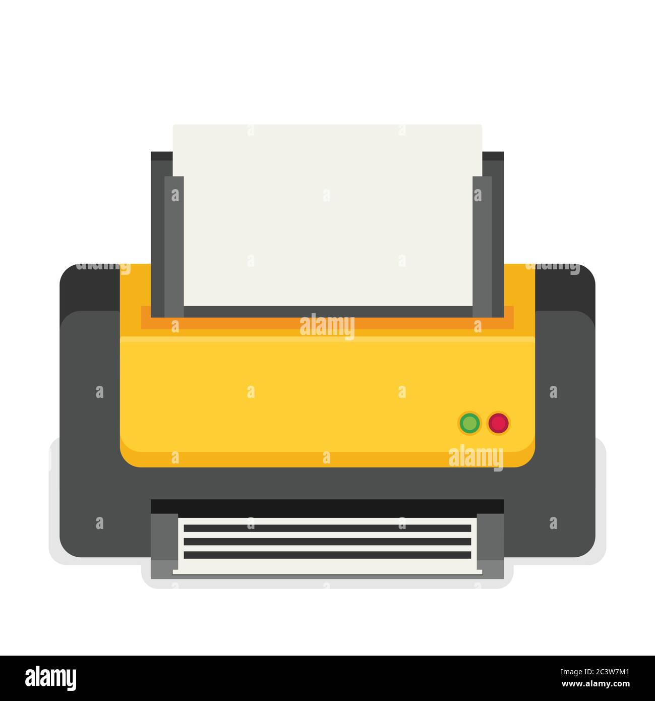Printer flat vector Stock Vector Image & Art - Alamy