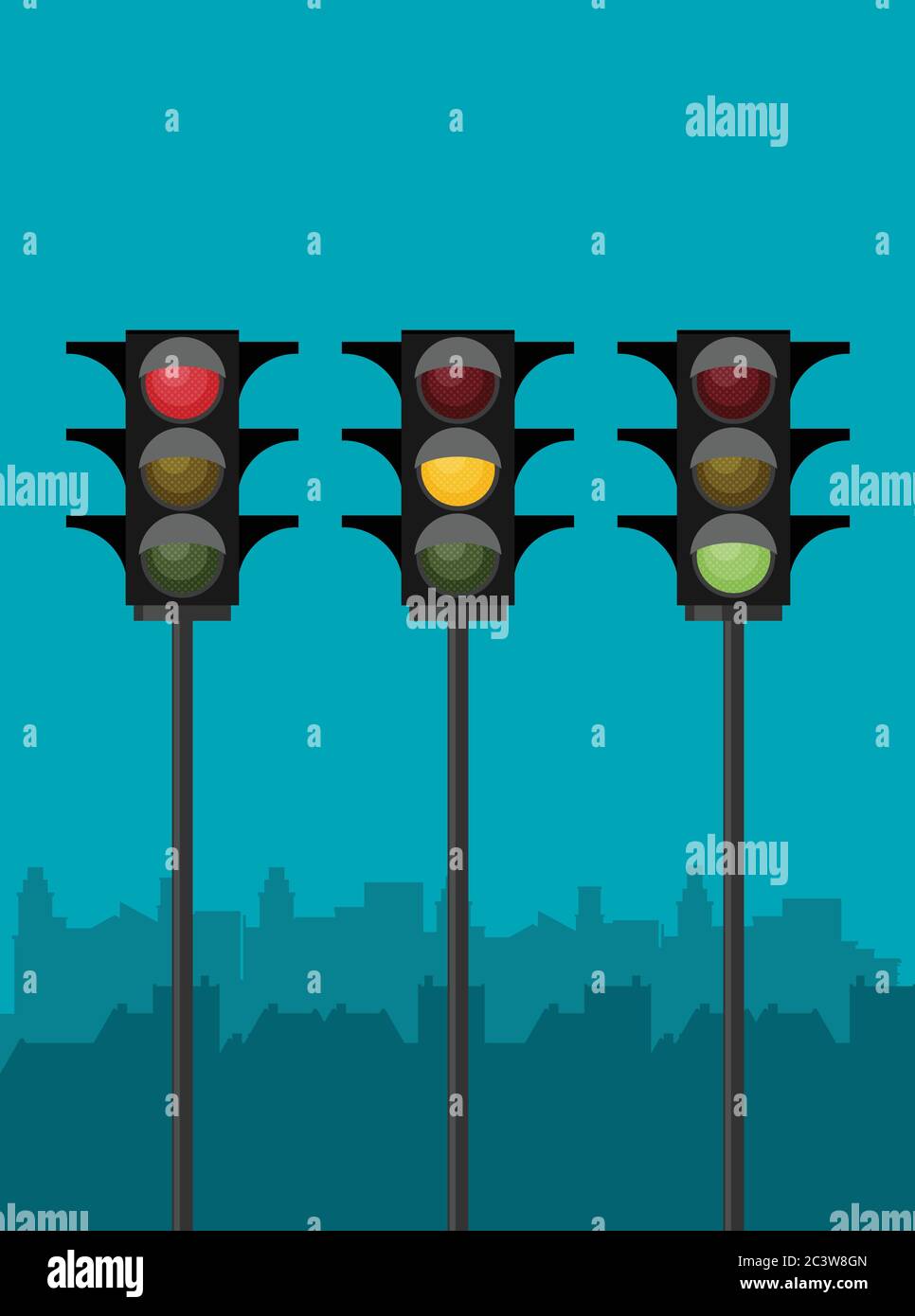Traffic light set. Vector illustration Stock Vector Image & Art - Alamy