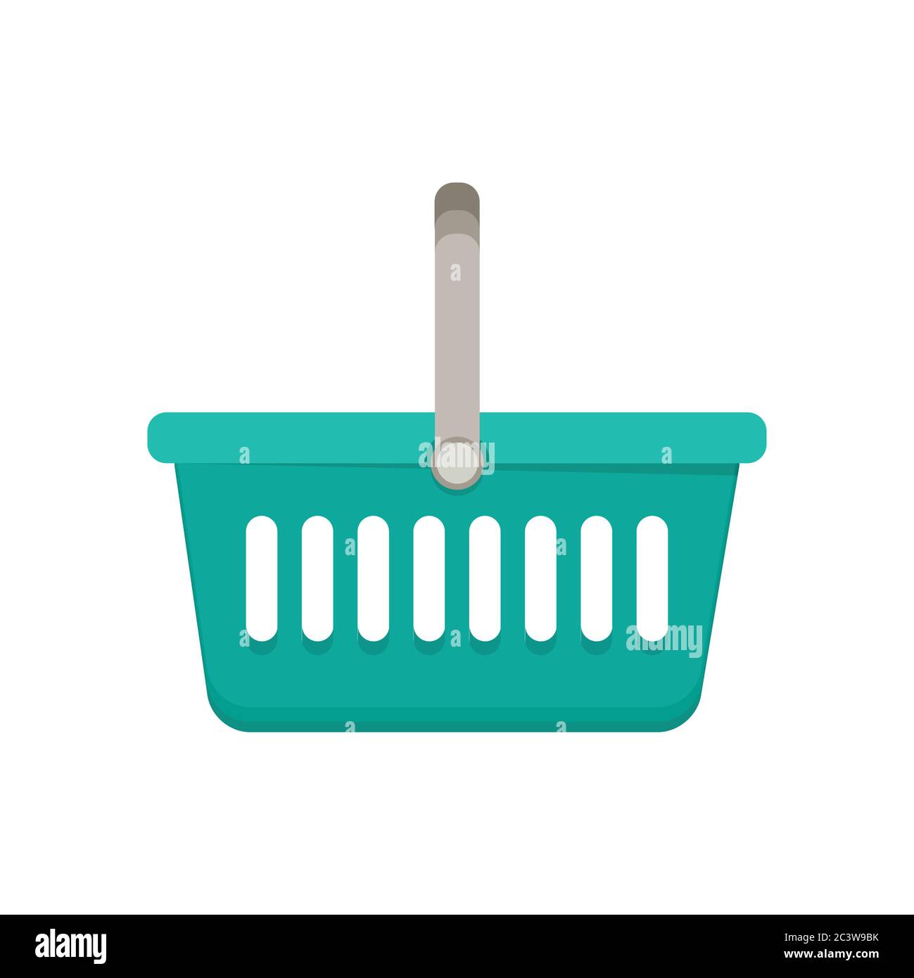 Shopping basket flat vector Stock Vector Image & Art - Alamy