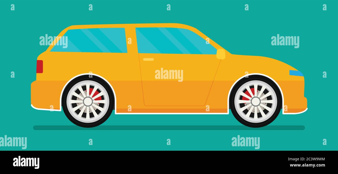 Flat racing car vector. Eps 10 Stock Vector Image & Art - Alamy