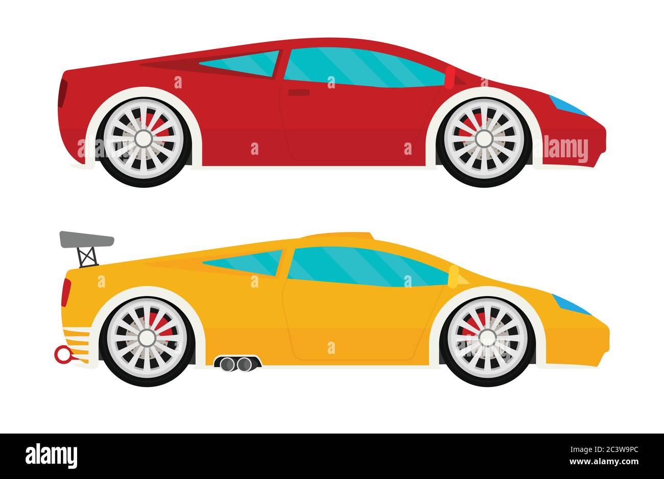 Flat racing car vector set. Eps 10 Stock Vector Image & Art - Alamy