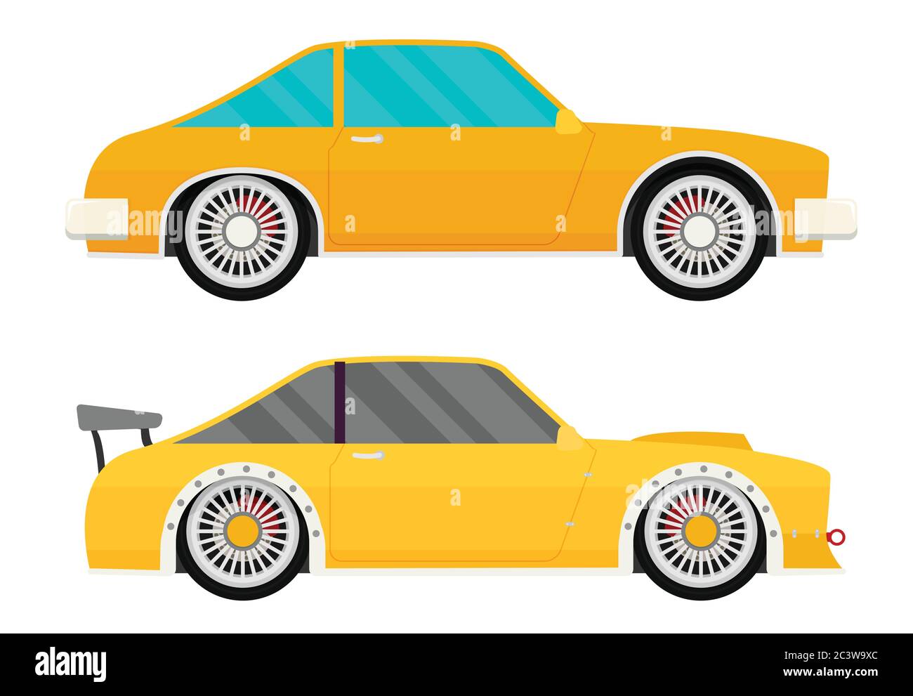 Flat racing car vector set. Eps 10 Stock Vector Image & Art - Alamy