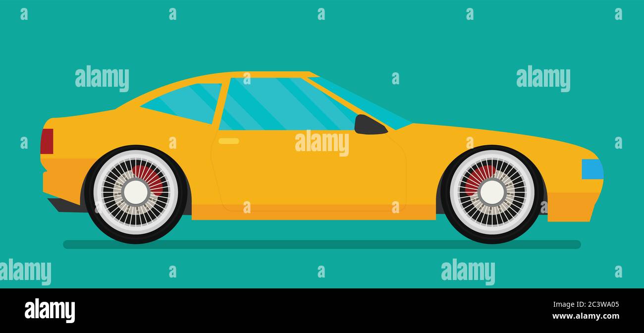 Flat racing car vector. Eps 10 Stock Vector Image & Art - Alamy