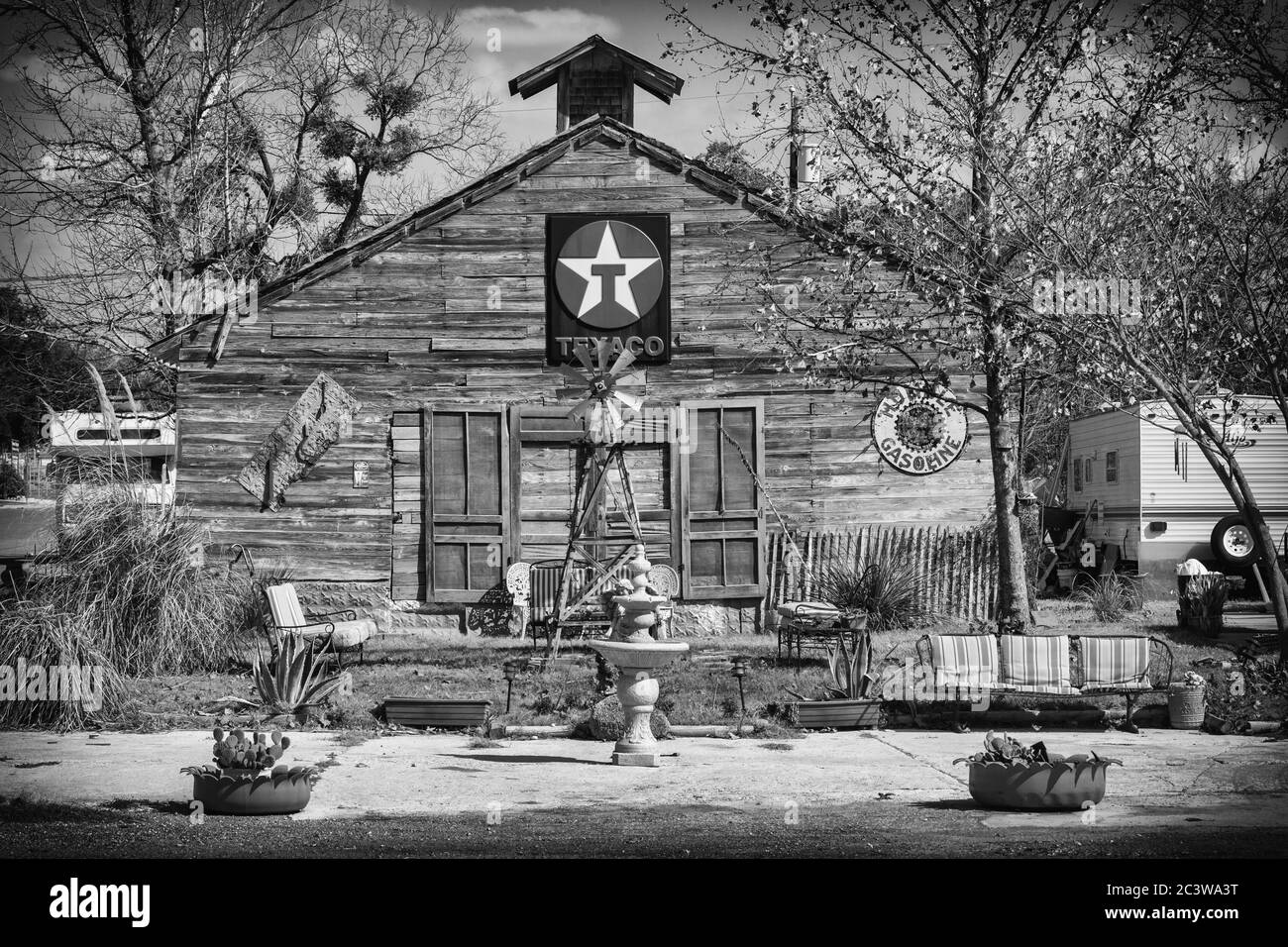 Camp Wood in Texas USA Stock Photo