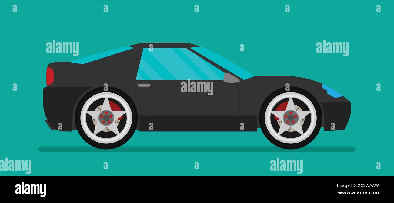 Flat racing car vector. Eps 10 Stock Vector Image & Art - Alamy