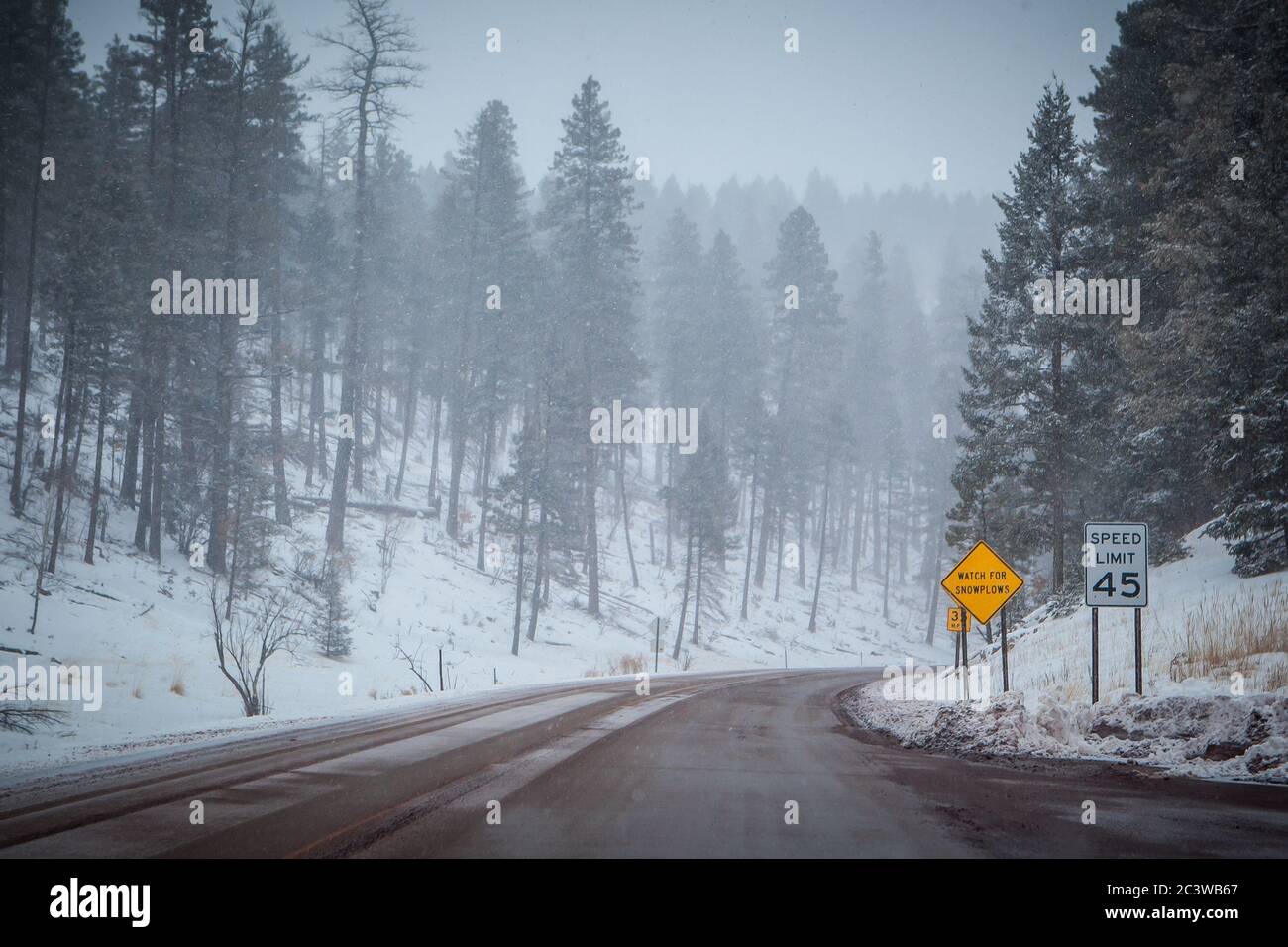 Storm in Cloudcroft New Mexico USA Stock Photo Alamy