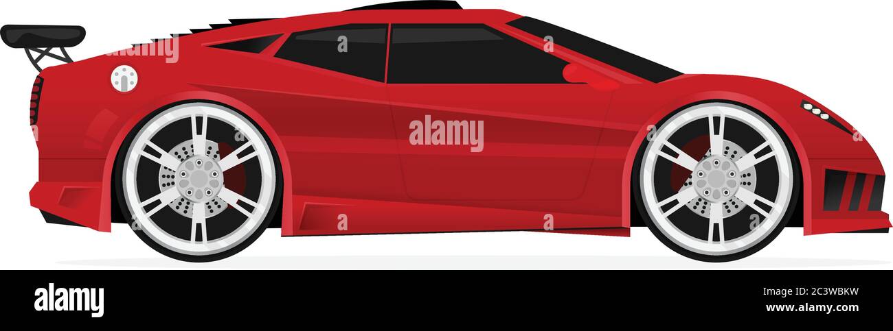 Flat racing car vector. Eps 10 Stock Vector Image & Art - Alamy