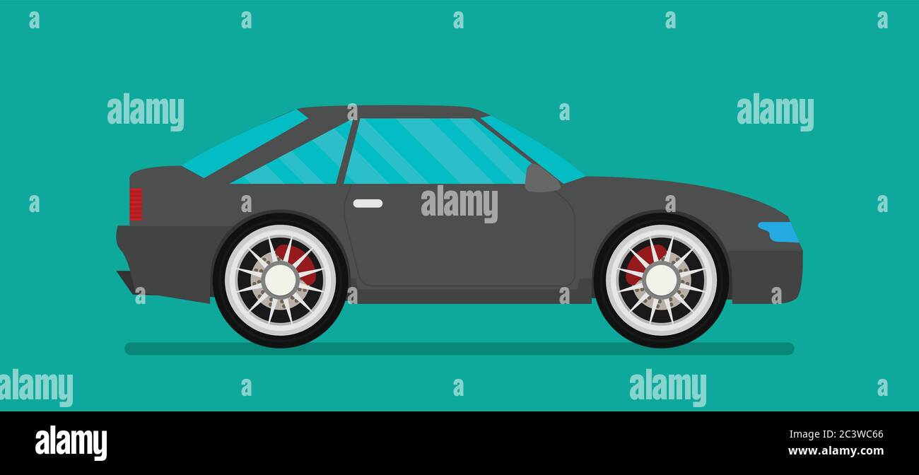 Flat racing car vector. Eps 10 Stock Vector Image & Art - Alamy