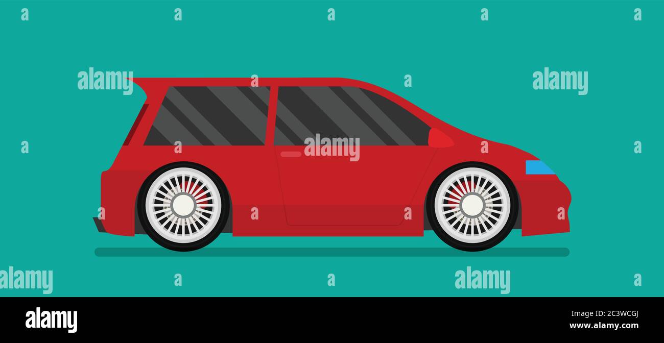 Flat racing car vector. Eps 10 Stock Vector Image & Art - Alamy