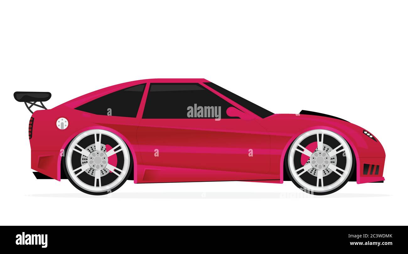 Flat car tire side view Stock Vector Images - Alamy