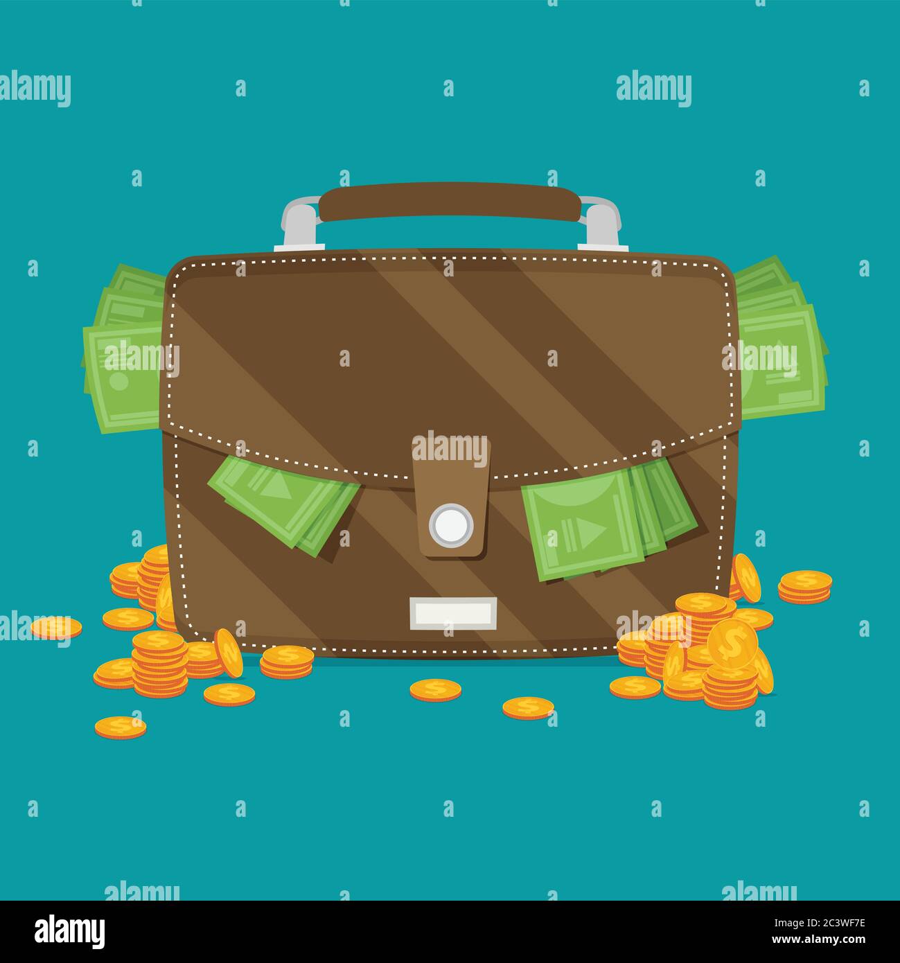 Vector business and finance concept in flat style Stock Vector Image ...
