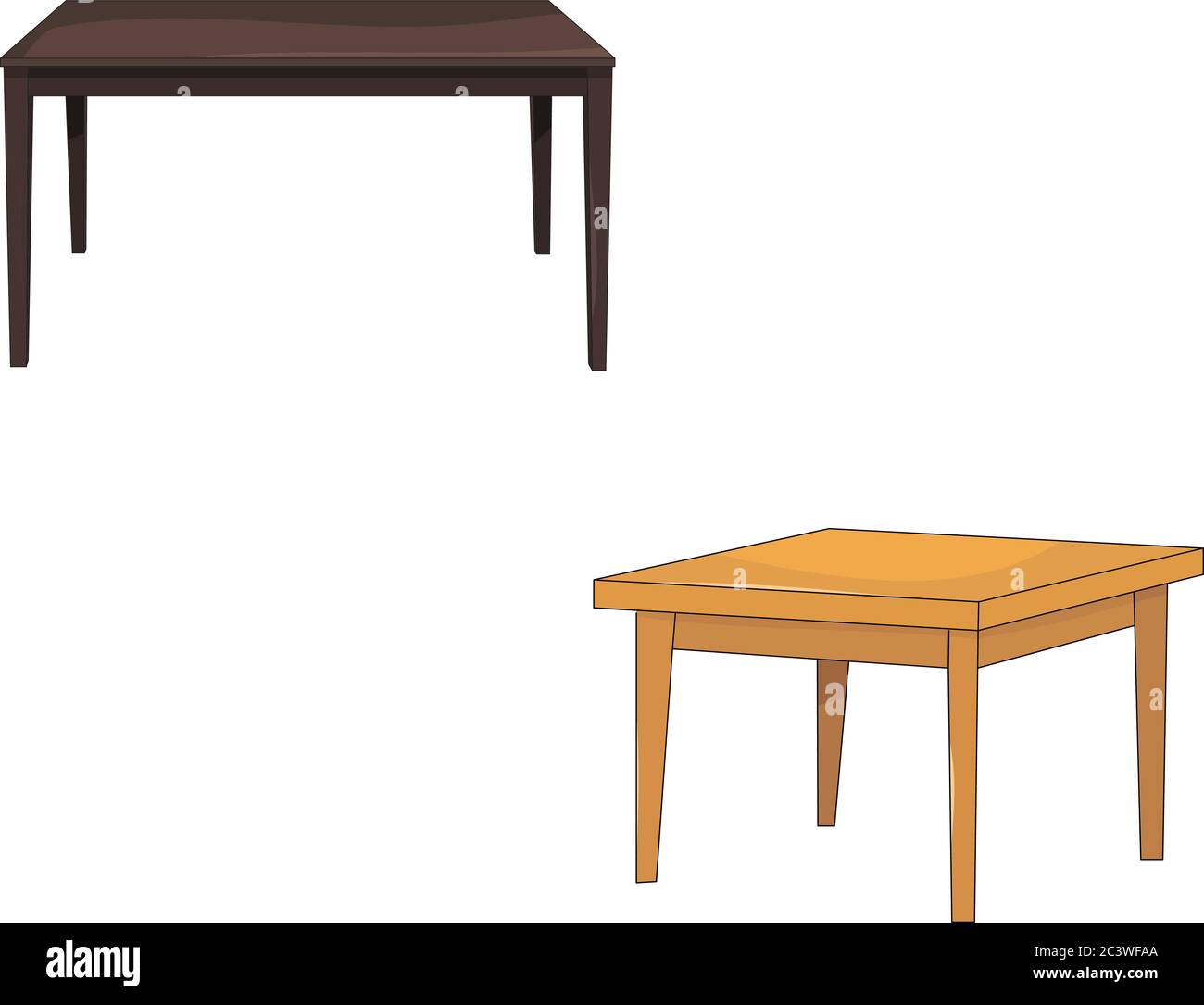 vector, isolated, table, two Stock Vector Image & Art - Alamy