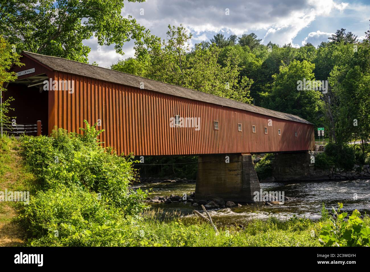 Covered Bridge West Cornwall, Connecticut, USA Stock Photo Alamy