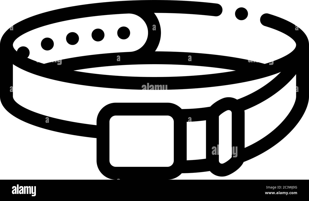 leather belt icon vector outline illustration Stock Vector Image & Art