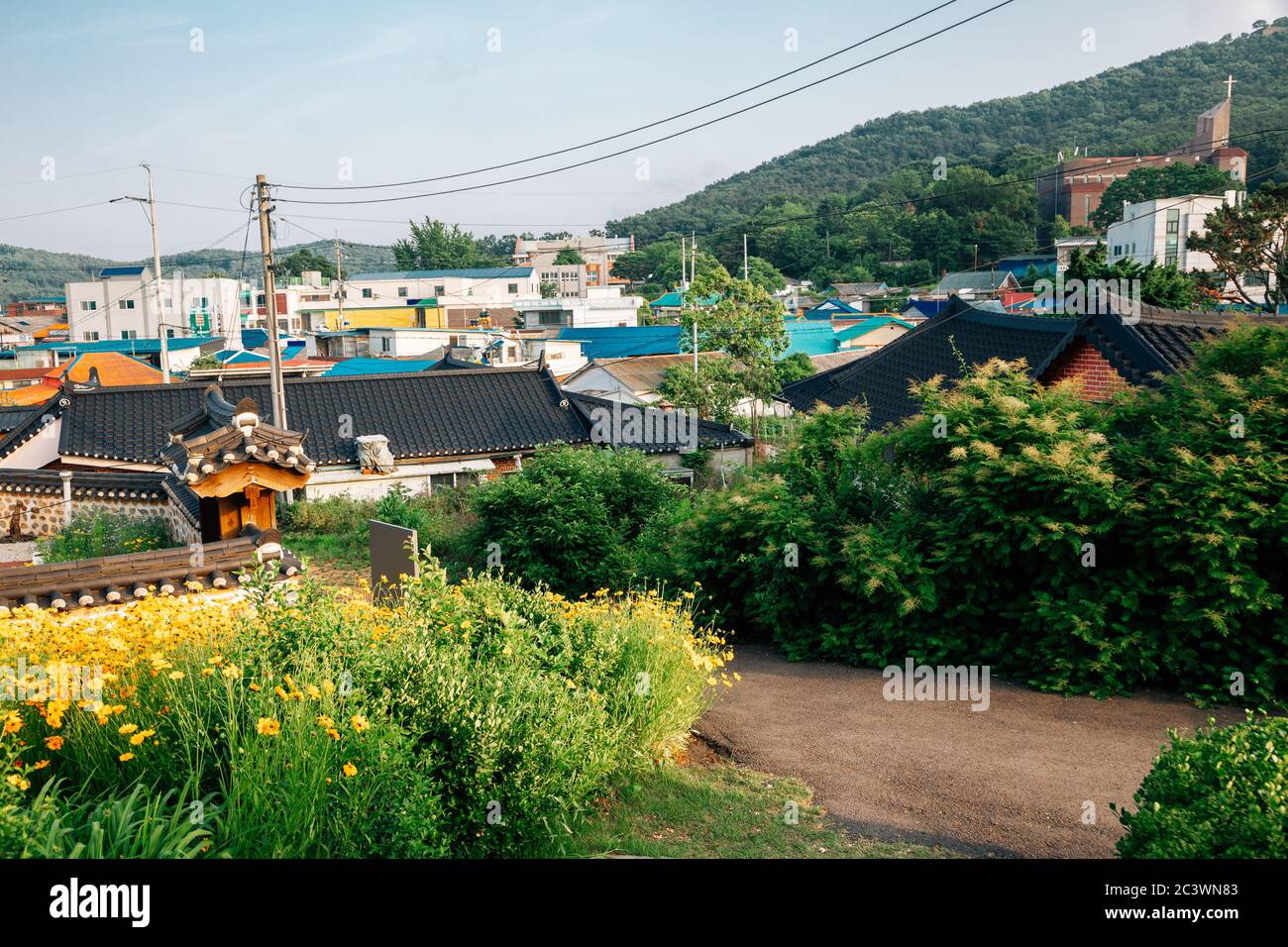 Ganghwa island countryside village in Incheon, Korea Stock Photo