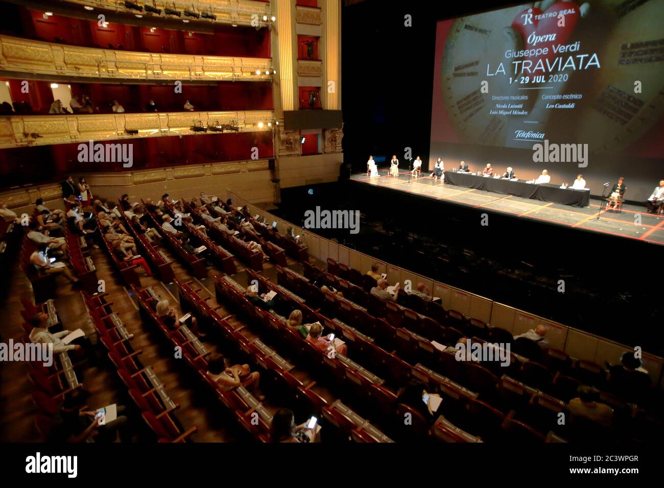 Madrid, Spain; 22(06/2020.- "We sing against fear, Teatro Real de  Madrid".The Teatro Real de Madrid opens its doors on July 1 with a strict  protocol of health security and presenting La Traviata