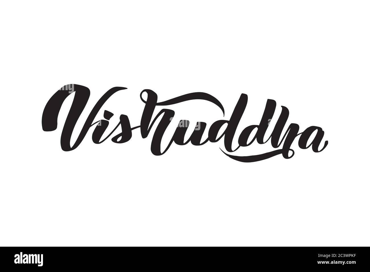 Mindful cursive lettering inspirational typography