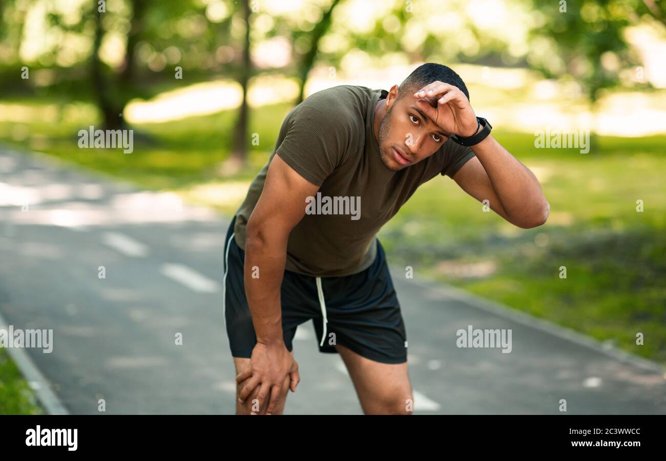 Tired runner after race hires stock photography and images Alamy