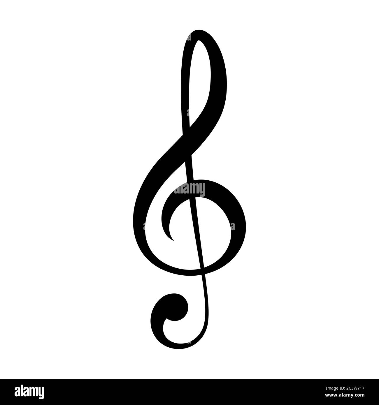 Treble Clef Black and White Stock Photos & Images - Alamy