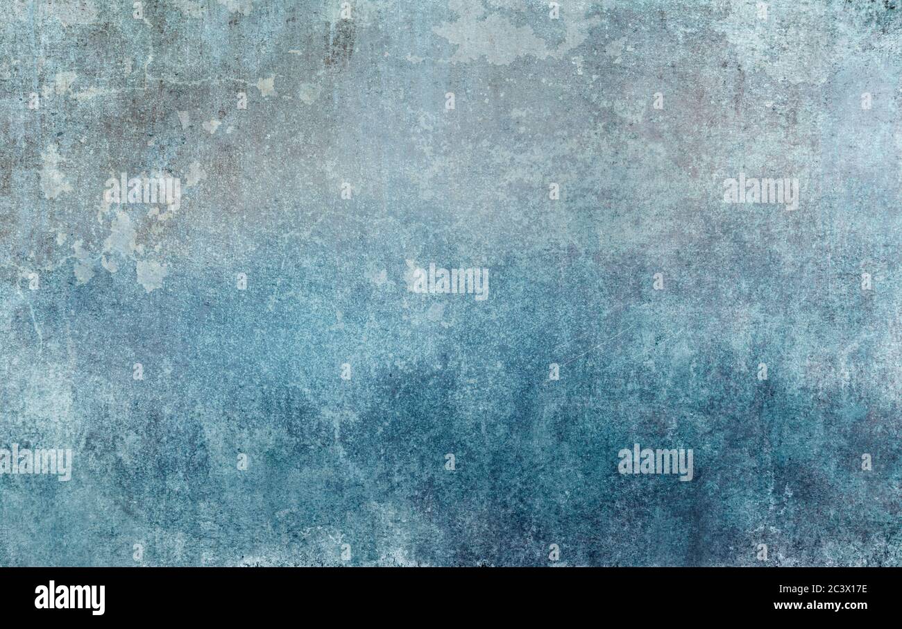 Old blue wall grunge background Stock Photo