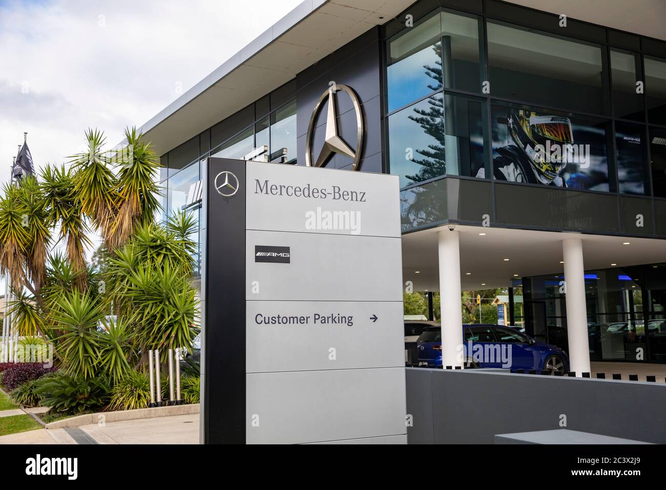 Mercedes Benz car dealership in Sydney Australia Stock Photo Alamy