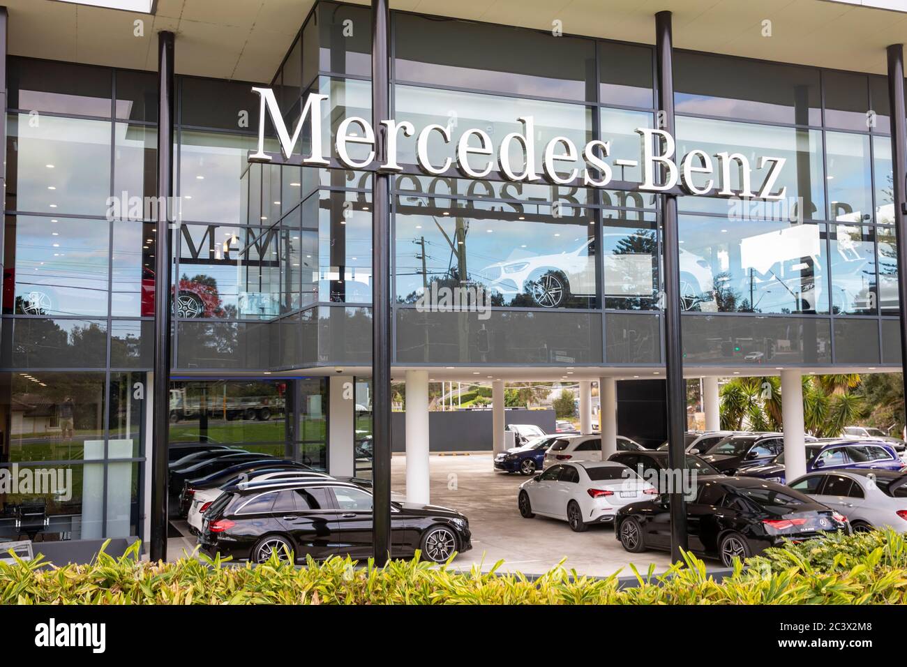 Mercedes Benz car dealership in Mona Vale Sydney,NSW,Australia Stock