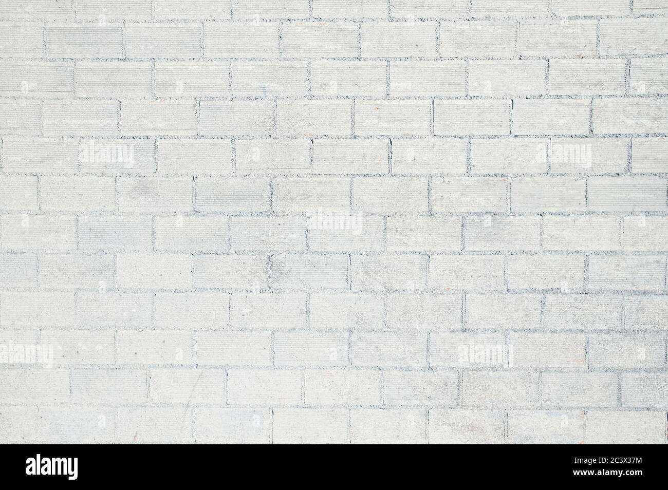 Old white painted brickwall detail Stock Photo