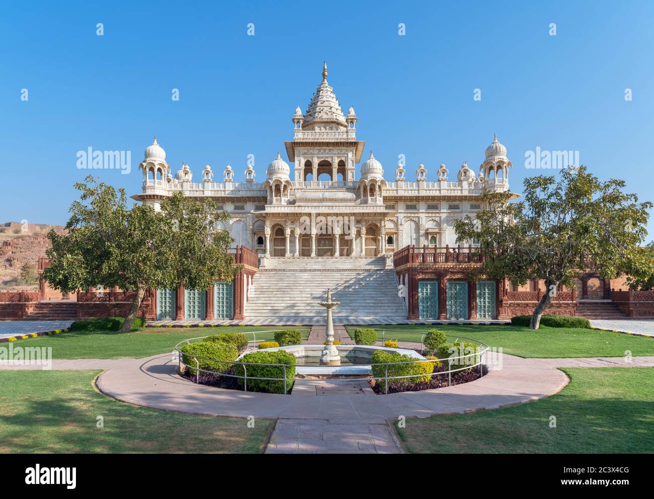 Jaswant Thada, a cenotaph just outside the city of Jodhpur, Rajasthan, India Stock Photo