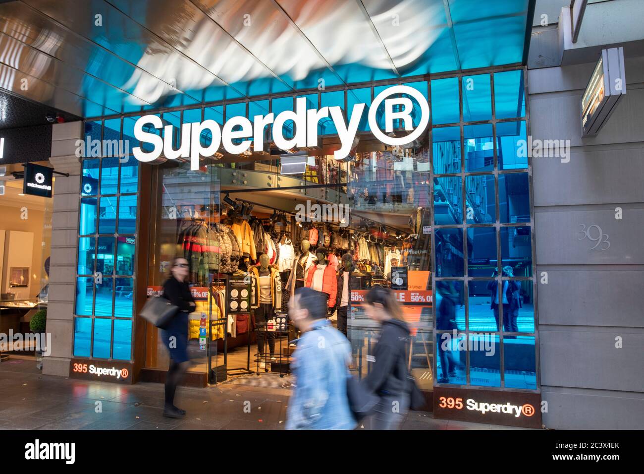 Retailer Superdry and one of their stores in Sydney city centre selling  womens and mens clothing,Sydney,Australia Stock Photo - Alamy