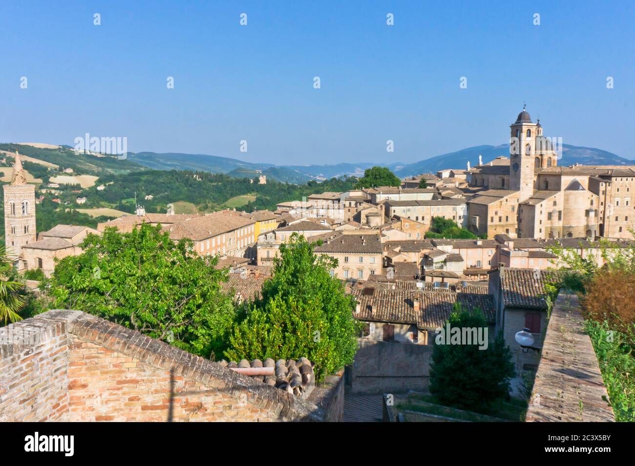 Old city street view Urbino, Italy, Europe Stock Photo - Alamy