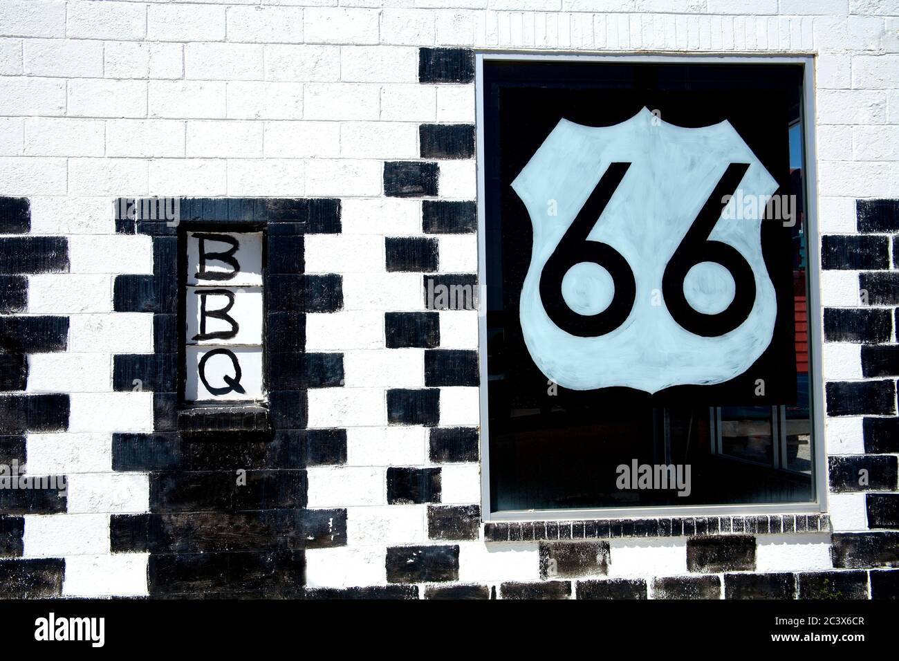 Restaurant in Vinita City, Historic Route 66, Oklahoma, USA Stock Photo