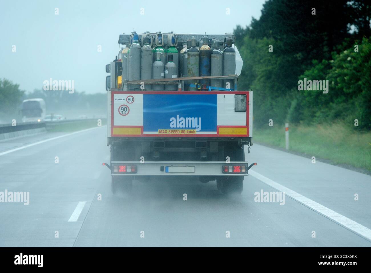 road, highway, trip, road conditions, rain, fog, slippery, danger, road