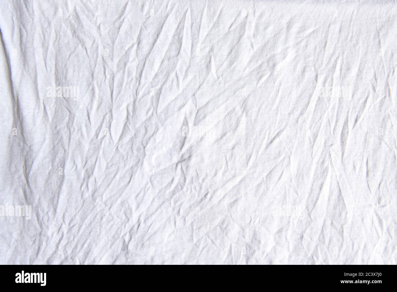 Wrinkled crumpled white cloth, background or texture Stock Photo - Alamy